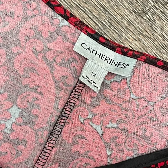 Catherine's V-Neck Classic Red Dress - Picture 3 of 7